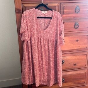 Rose And Cream Floral Dress Size Large NWOT